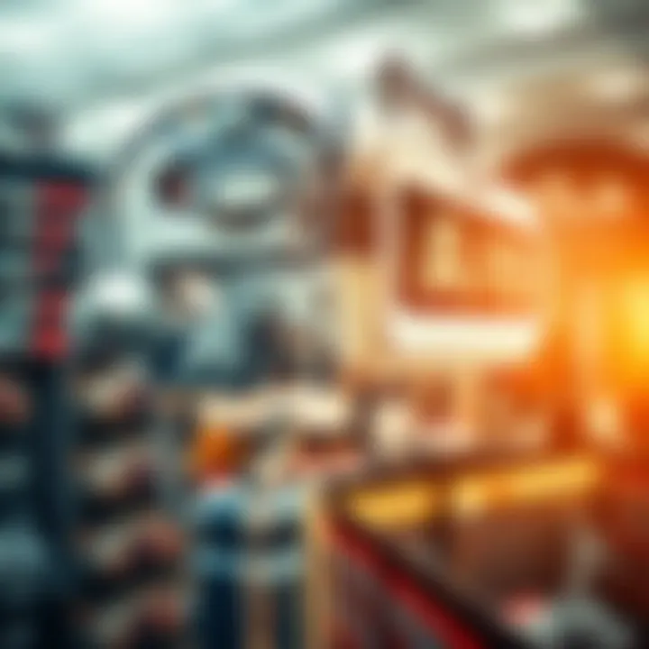 A collage depicting various industries impacted by AI in imagery