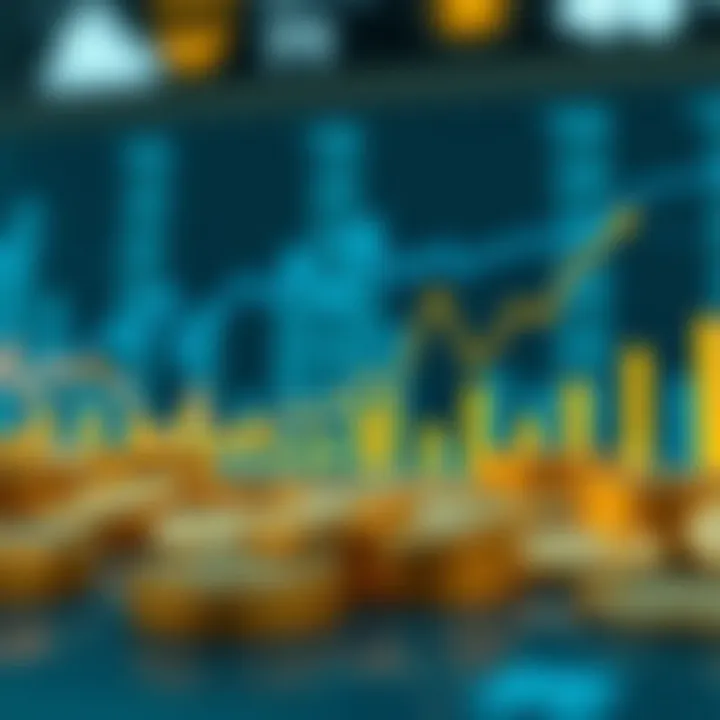 Graph illustrating market fluctuations in cryptocurrency