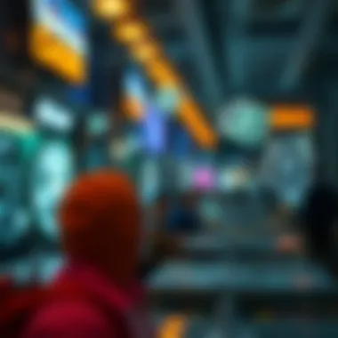 Visual representation of user attention and token flow