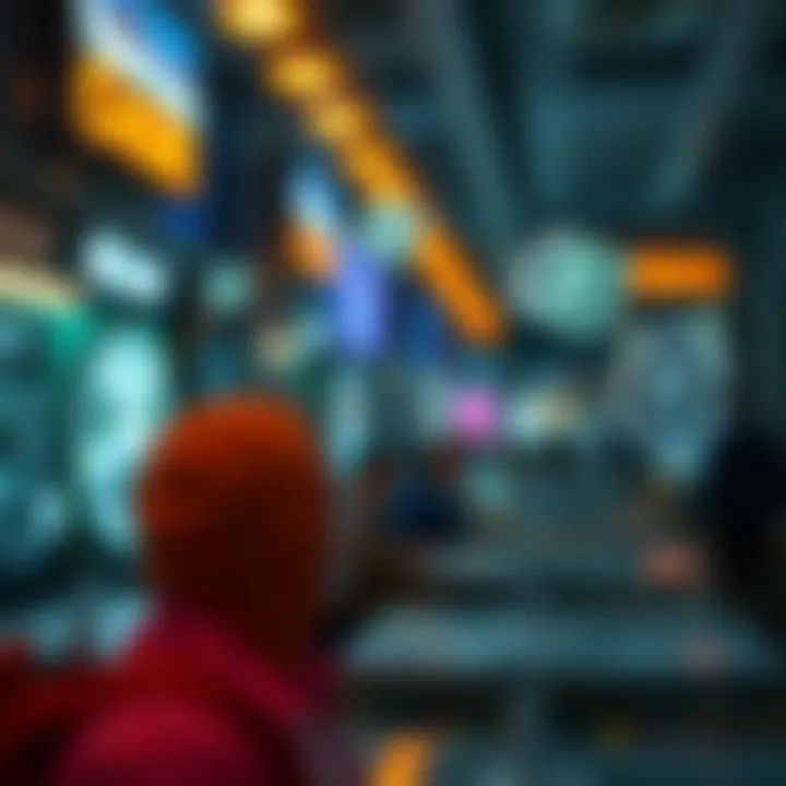 Visual representation of user attention and token flow