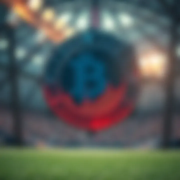 Blockchain technology visual representation