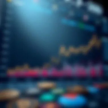 Graph showcasing market trends of various cryptocurrencies