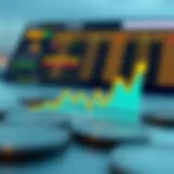 Graph illustrating currency exchange rates