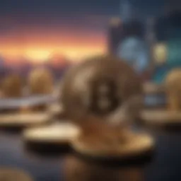 Visual representation of cryptocurrency exchange platforms