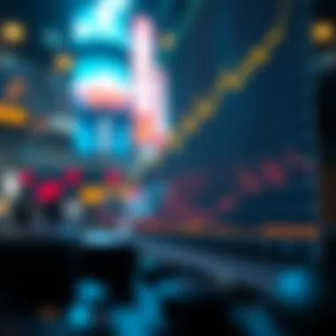 Graph illustrating cryptocurrency market trends