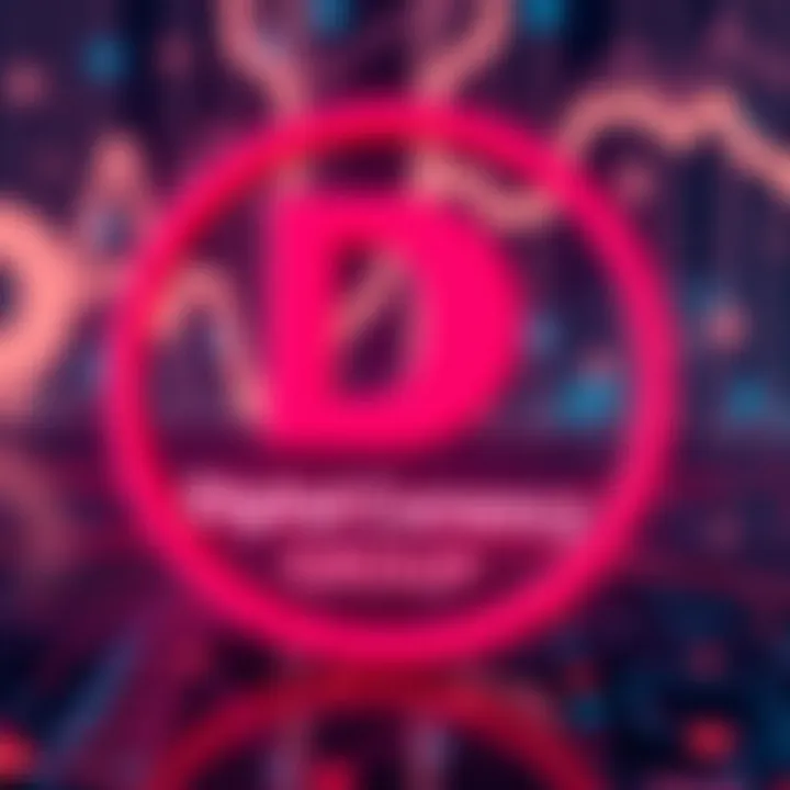 Digital Currency Group logo against a blockchain background