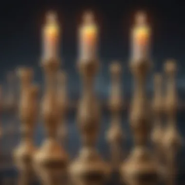 Intricate Patterns in Candlestick Charts An intricate candlestick chart showcasing various patterns