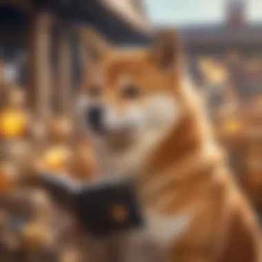 Illustration of transaction processes for Shiba Inu assets