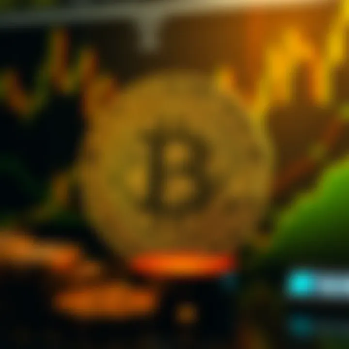 Market Sentiment Analysis Graphic representation of market sentiment towards Bitcoin, showcasing bullish and bearish trends.