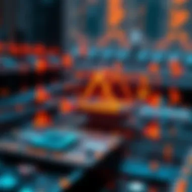 Visual representation of blockchain architecture