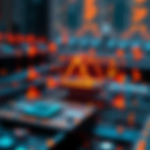 Visual representation of blockchain architecture