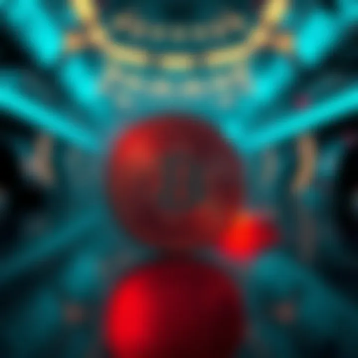 A digital representation of a non-fungible token in a futuristic setting