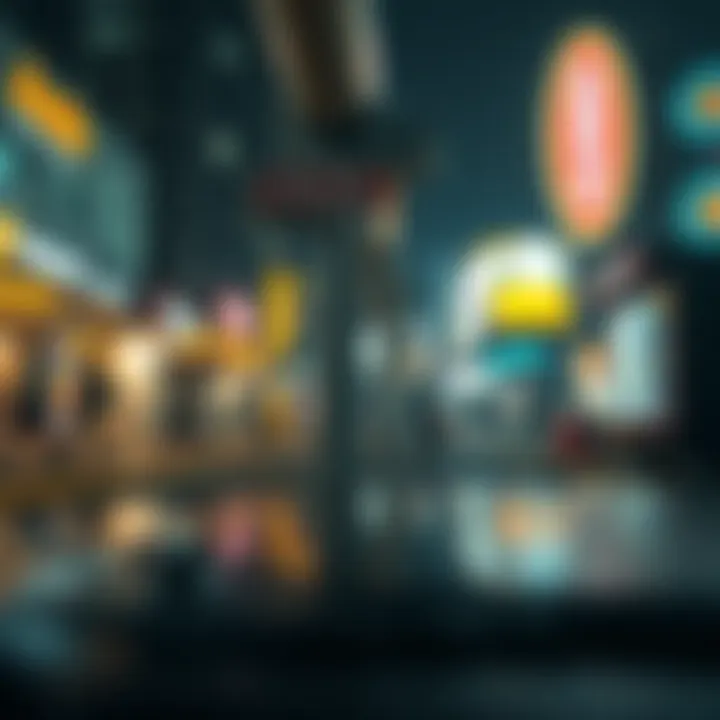 A visual depicting the current trends in the NFT market with various digital artworks