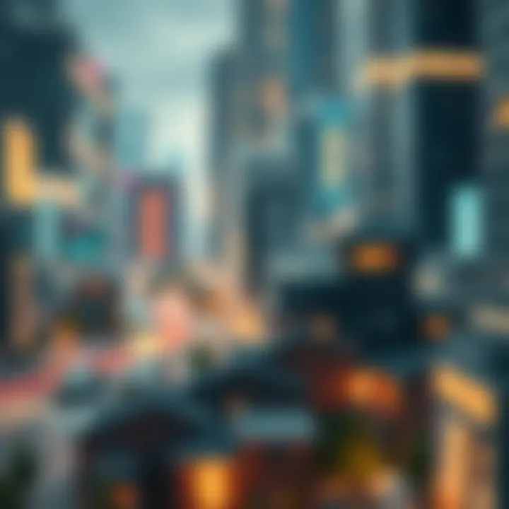 Futuristic depiction of smart contracts in property deals