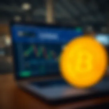 Overview of Coinbase stock trading interface