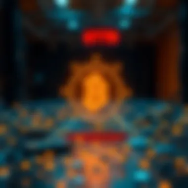 Blockchain Technology Behind DApps Graphical representation of blockchain technology powering DApps