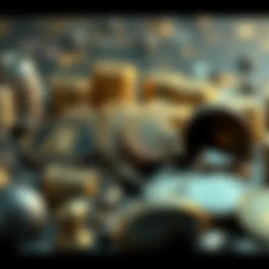 Diverse types of digital assets represented visually