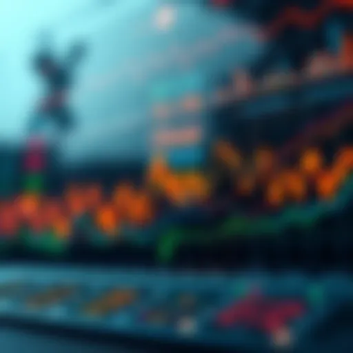 Graph showcasing crypto trading trends