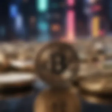Diverse Alt Coins in the Cryptocurrency Market Visual representation of diverse alt coins in the cryptocurrency market