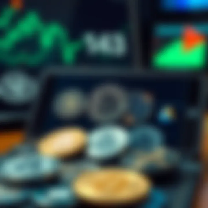 A digital wallet interface displaying diverse cryptocurrencies