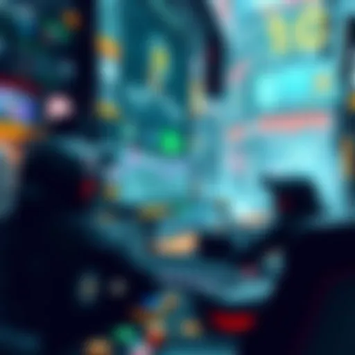 Blockchain and Gaming Integration Intricate design of a game world integrating blockchain technology