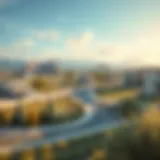 Virtual property landscape in Upland