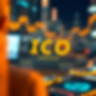 Visual diagram illustrating the ICO process