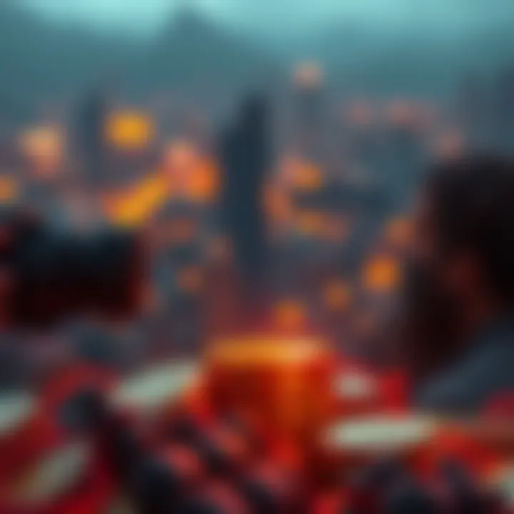 Depiction of potential rewards in cryptocurrency investments