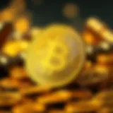 An artistic representation of Karatbars Crypto symbol intertwined with gold coins