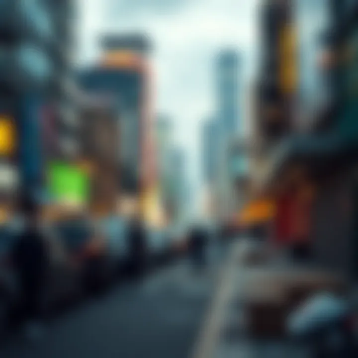 Illustration showcasing the market influences on Voyager Digital