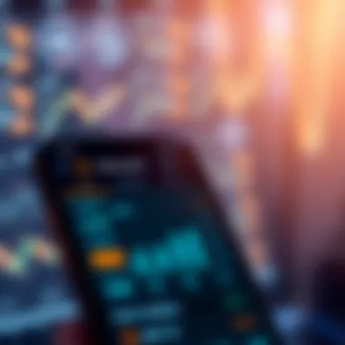 User interface of the Minergate mobile app showcasing mining statistics