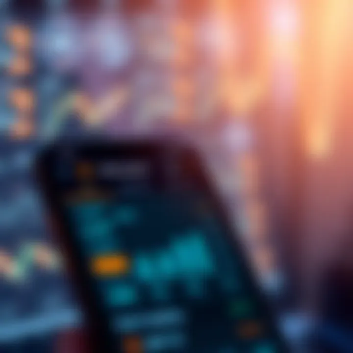 User interface of the Minergate mobile app showcasing mining statistics