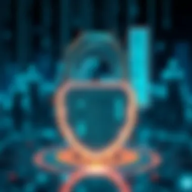 A digital lock symbolizing cyber security in finance
