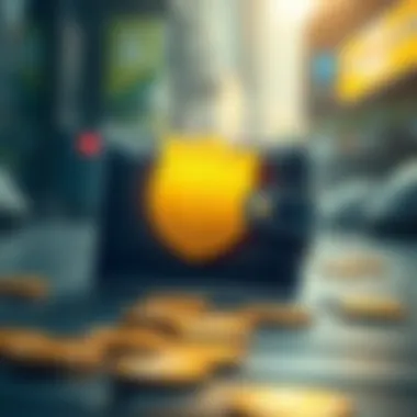 Illustration of a secure digital wallet