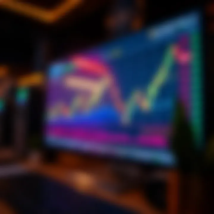 Cryptocurrency market trends displayed on a screen
