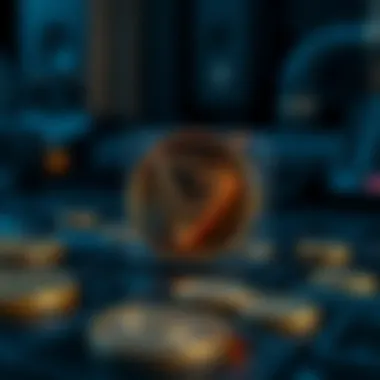 Symbol of wallet security for cryptocurrency storage