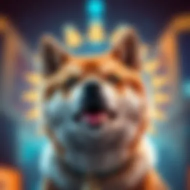 Shiba Inu Cryptocurrency Branding Shiba Inu cryptocurrency logo and branding