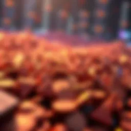 An abstract representation of non-fungible tokens in the digital landscape