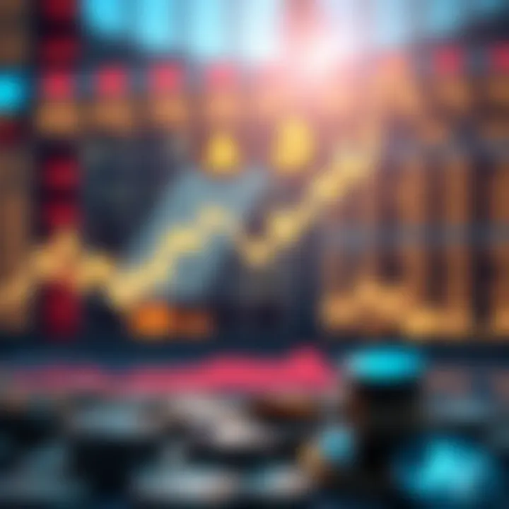 Graph representing market fluctuations