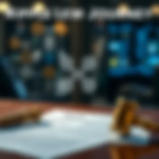 Ripple logo with legal documents