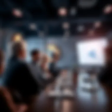 Diverse stakeholders discussing Ripple's future