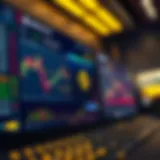 Visual representation of the Binance trading interface with cryptocurrency charts.