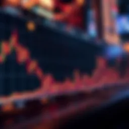 Graph illustrating price trends in cryptocurrency