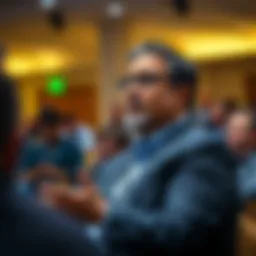 Teeka Tiwari speaking at a cryptocurrency conference