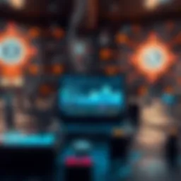 Conceptual illustration of IoT devices interconnected