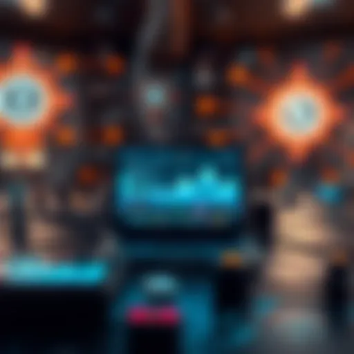 Conceptual illustration of IoT devices interconnected