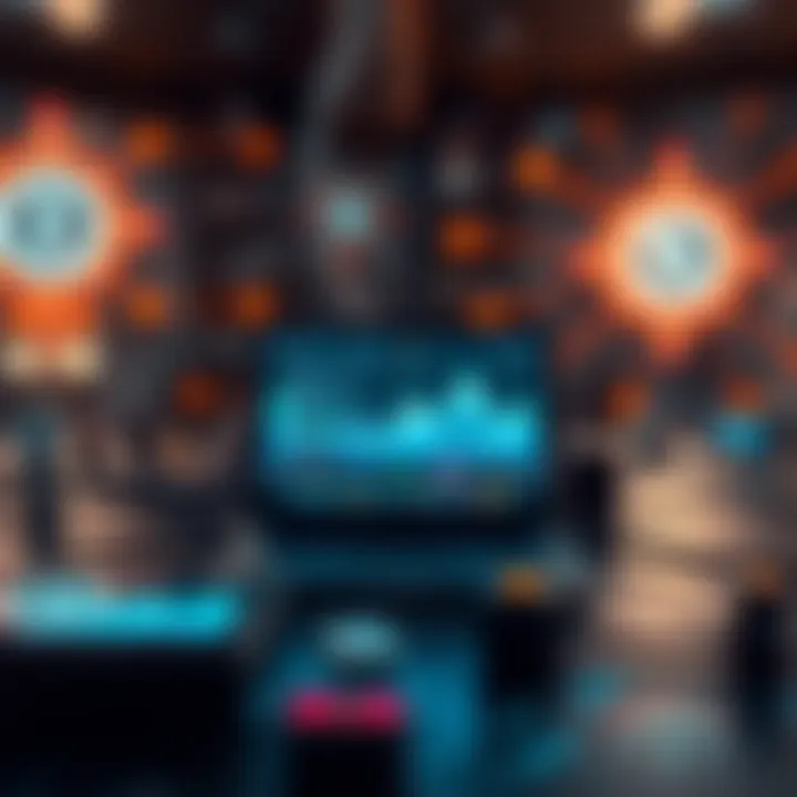 Conceptual illustration of IoT devices interconnected