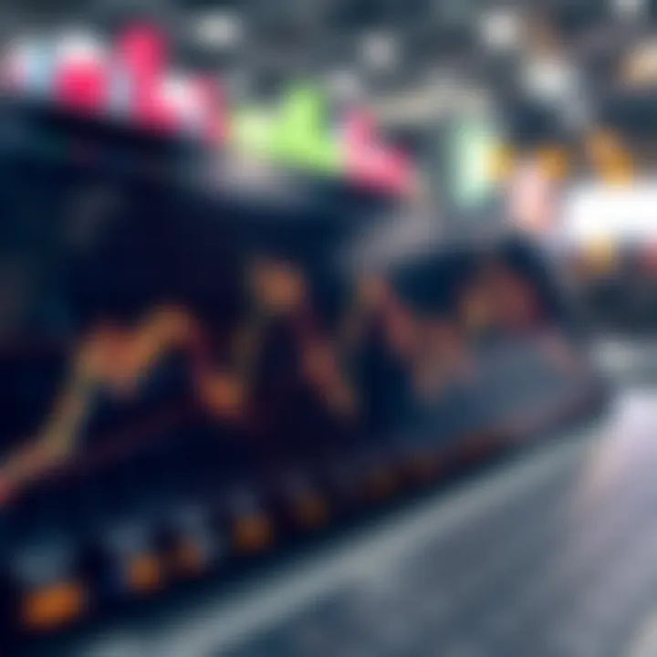 Graph showing cryptocurrency market trends