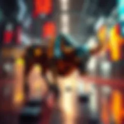 Bullish market trend illustration