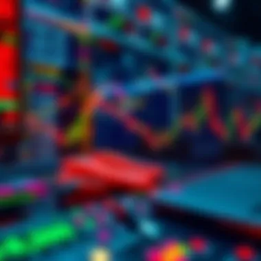 Execution of Algorithmic Trading Strategy Visual representation of algorithmic trading strategy execution